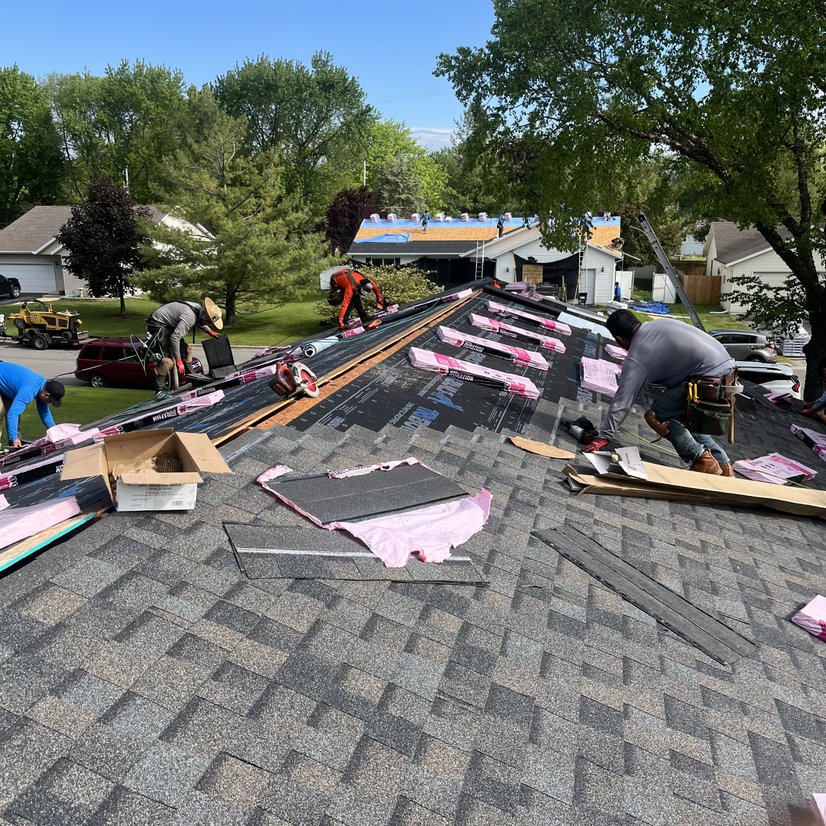 Completed roof replacement project